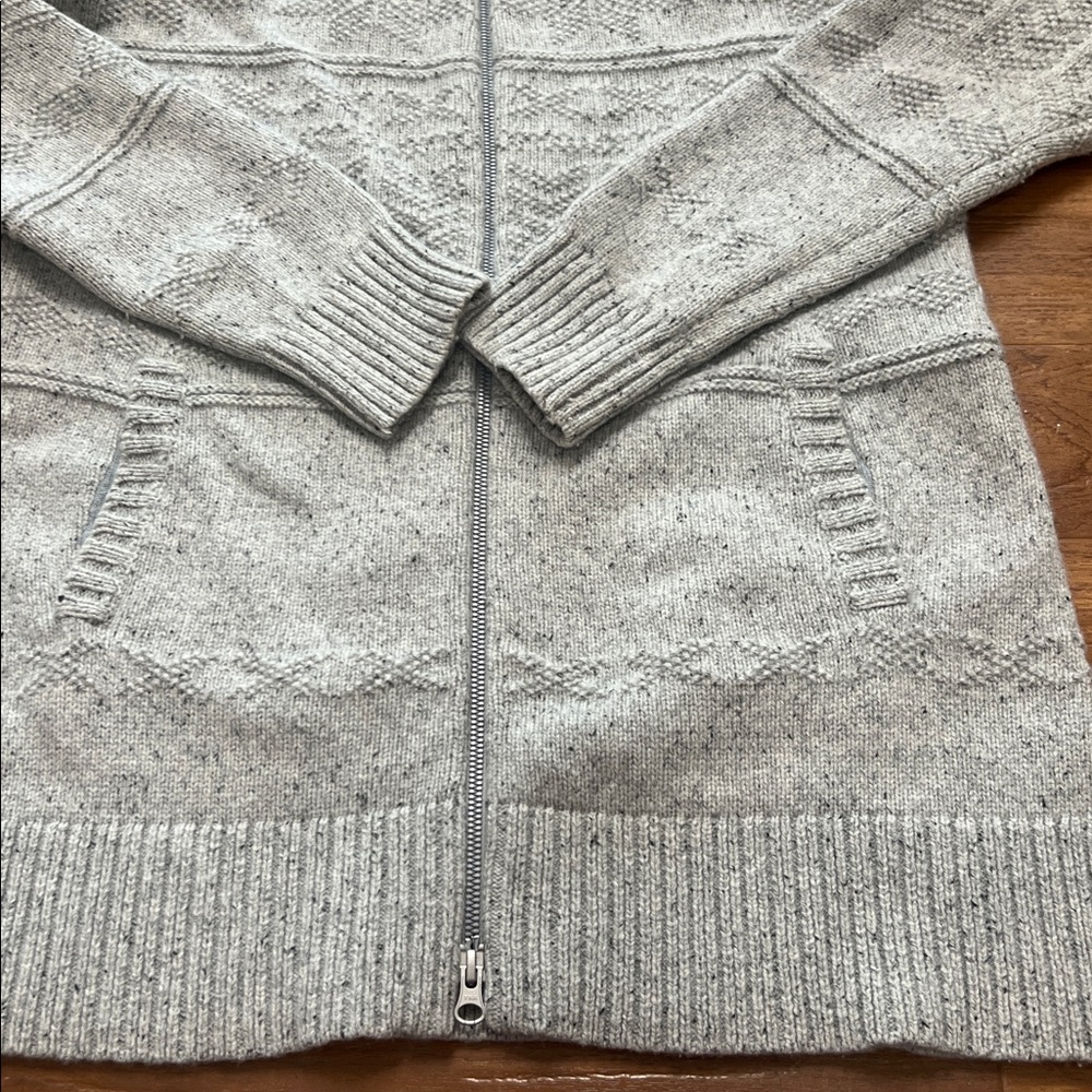Smartwool Light Gray Knit Sweater jacket - Picture 2 of 7